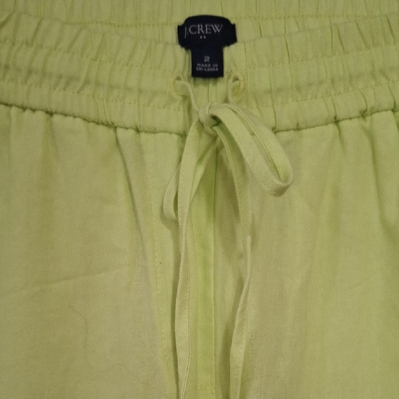 J. Crew Green Lime Sweatpants Tapered Ankle-Length - Picture 4 of 9